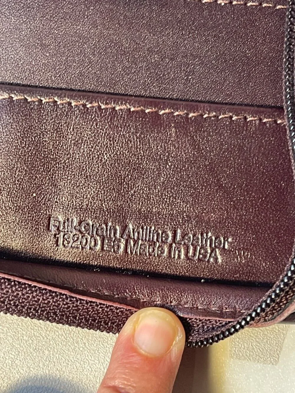 Franklin Quest Vintage Top Grain Leather Planner Binder Made in USA Organizer
